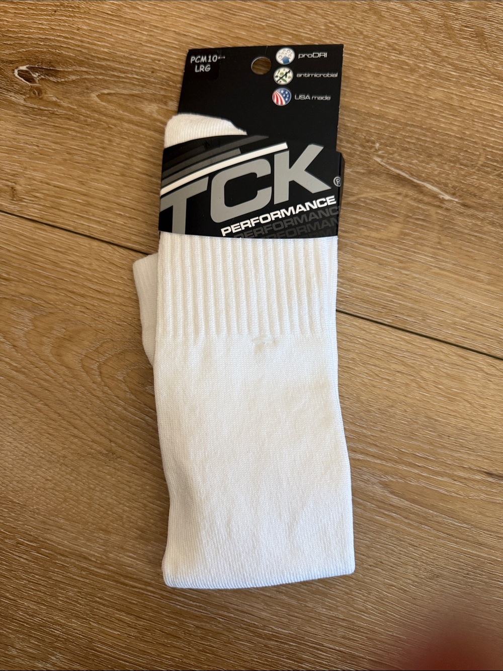 TCK White Performance Athletic Socks - Men's